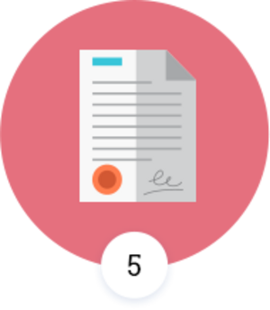 Icon Assessmentcenter und Vertragsabschluss